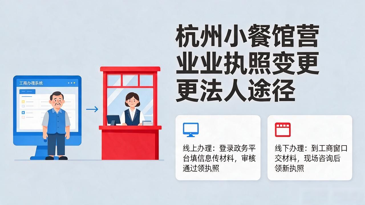 小餐饮营业执照换法人_杭州小餐馆营业执照可以怎样变更法人_餐饮营业执照更换法人代表